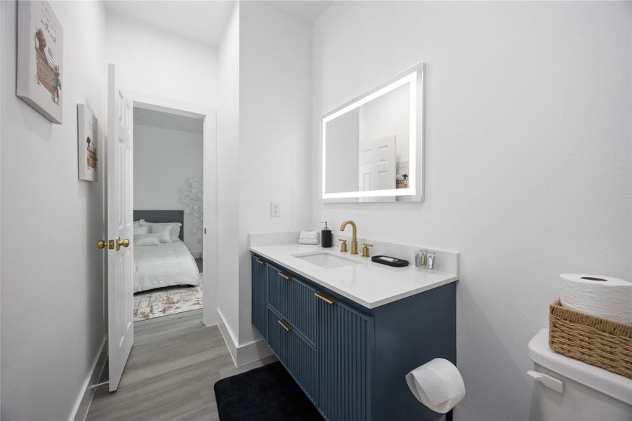 Furnished interior view inside a new home in , Houston (Image 12).