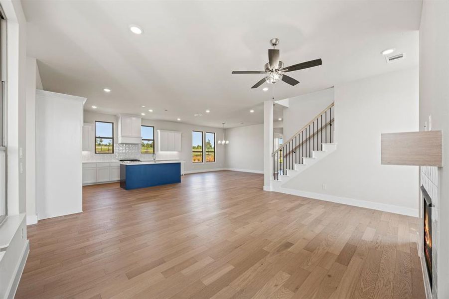Spacious, unfurnished interior of a new home in The Heights at Uptown Celina, Celina (Image 14). Spacious, unfurnished interior of a new home in The Heights at Uptown Celina, Celina (Image 14).