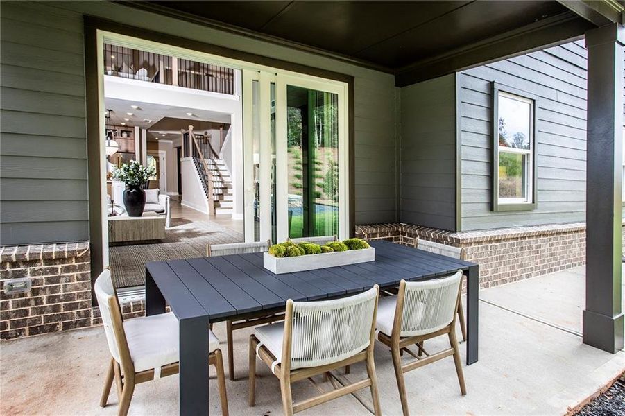 Exterior details and patio area of a home in Acacia, Cumming (Image 23).