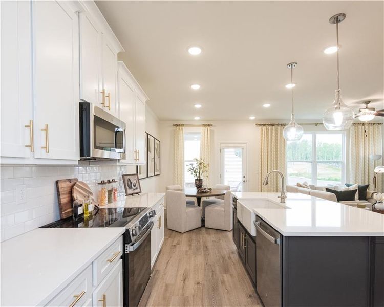 Furnished interior view inside a new home in Mulberry Summit, Flowery Branch (Image 8). Furnished interior view inside a new home in Mulberry Summit, Flowery Branch (Image 8).