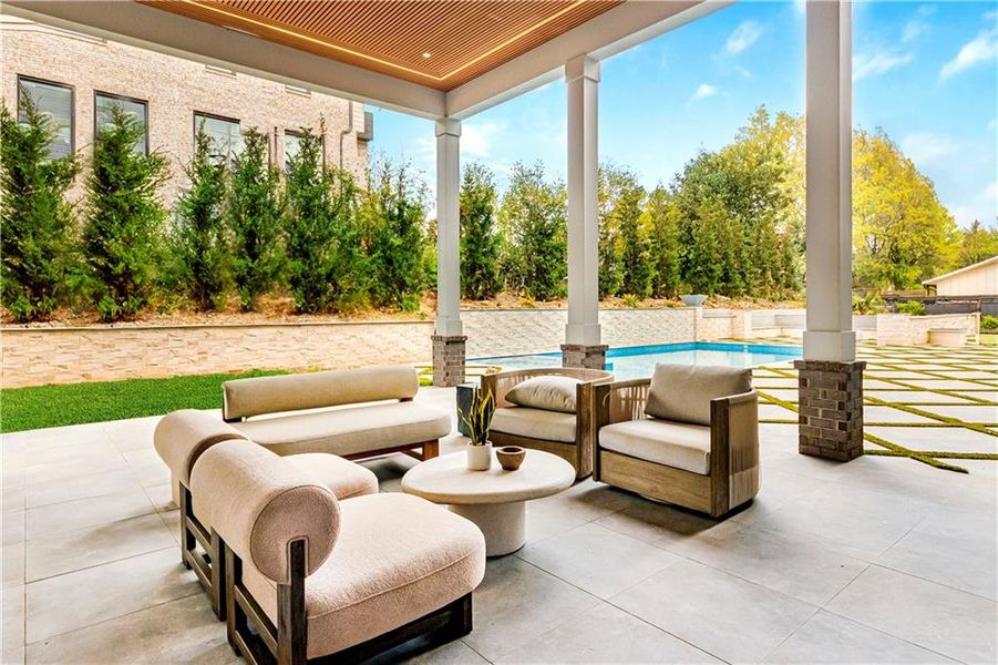 Exterior details and patio area of a home in , Marietta (Image 29).