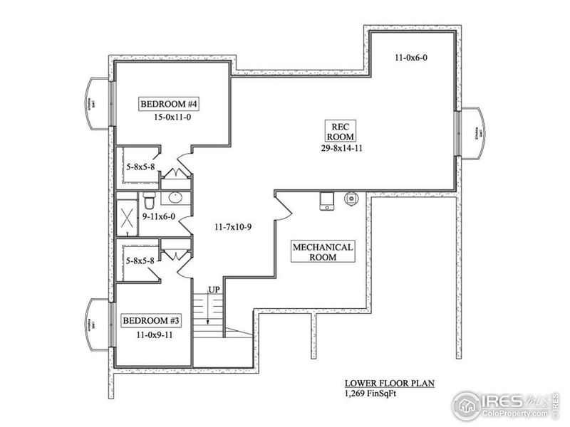 Basement floor plan Basement floor plan