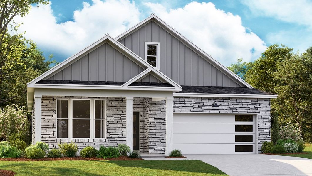 Representative exterior photo of a completed home built from the CLIFTON by D.R. Horton in Nexus South, Gallatin, TN (Image 2).