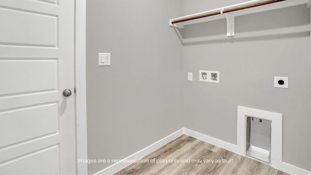 Representative unfurnished interior of a home built from the Jaxson by D.R. Horton in Mustang Ridge, Andrews (Image 26).