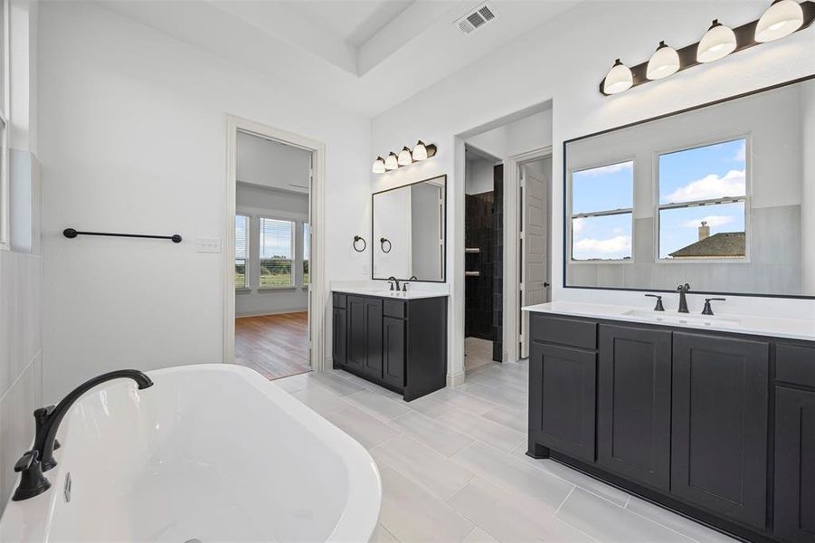 Furnished interior view inside a new home in Tuscan Estates (1 Acre Lots), Waxahachie (Image 6). Furnished interior view inside a new home in Tuscan Estates (1 Acre Lots), Waxahachie (Image 6).