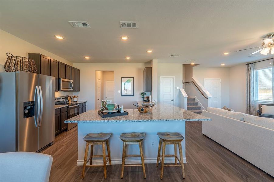 Furnished interior view inside a new home in Retreat at Fossil Creek, Fort Worth (Image 12).