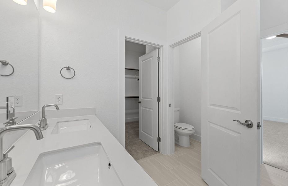 Furnished interior view inside a new home in Northpoint at Old Settlers, Round Rock (Image 5).