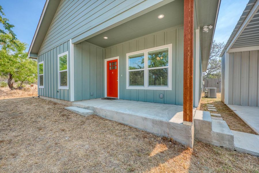 Exterior details and patio area of a home in , Kingsland (Image 19). Exterior details and patio area of a home in , Kingsland (Image 19).