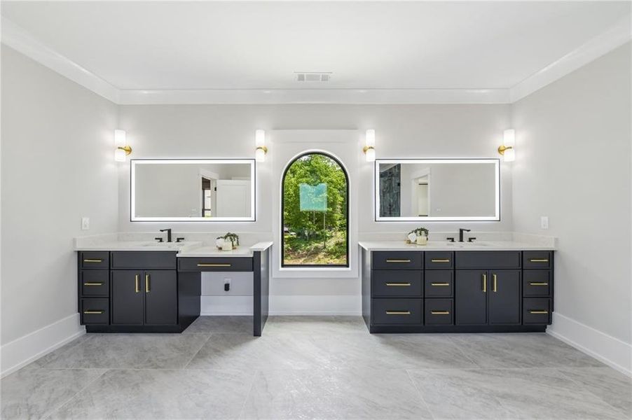 Furnished interior view inside a new home in , Buford (Image 48).
