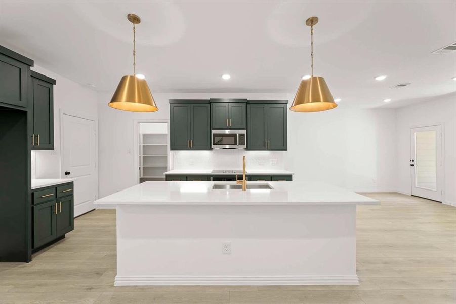 Furnished interior view inside a new home in Sereno Oaks at Buckner Terrace, Dallas (Image 8). Furnished interior view inside a new home in Sereno Oaks at Buckner Terrace, Dallas (Image 8).