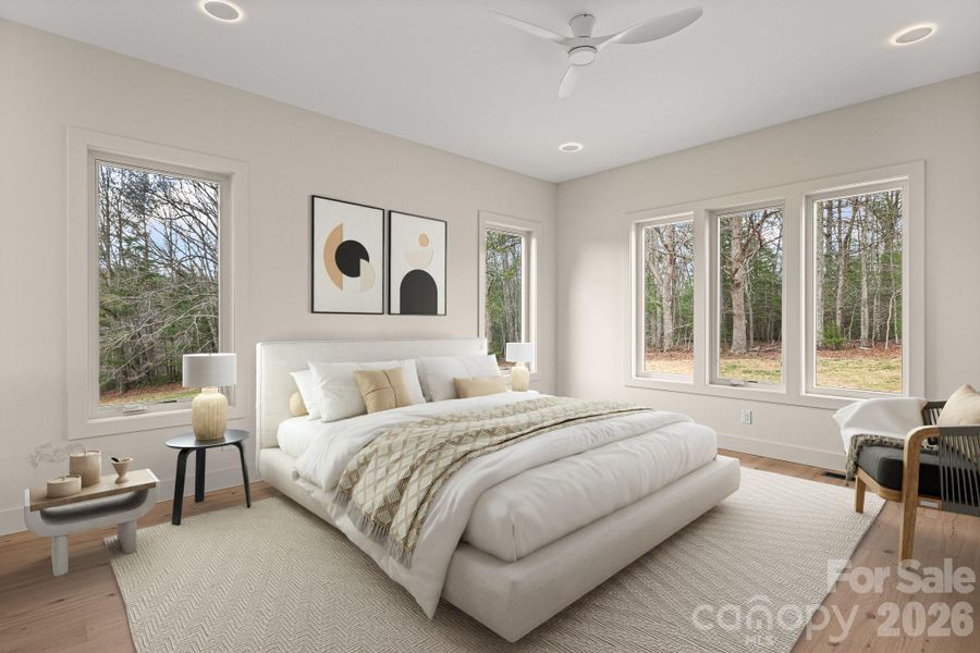 Furnished interior view inside a new home in , Fletcher (Image 40).