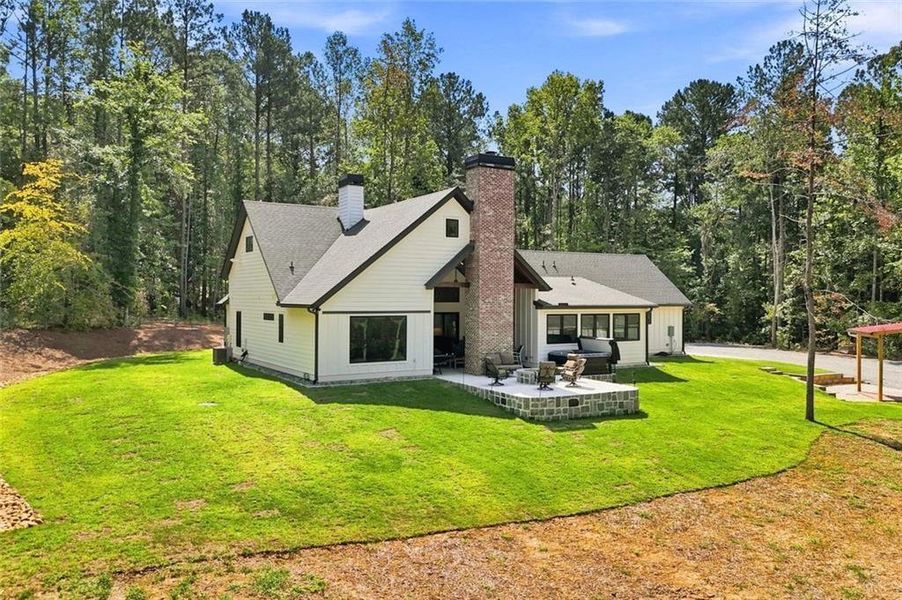 Exterior details and patio area of a home in , Canton (Image 31).