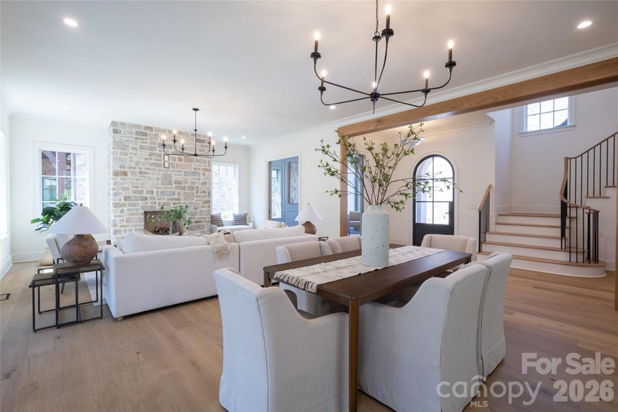 Furnished interior view inside a new home in , Charlotte (Image 24).