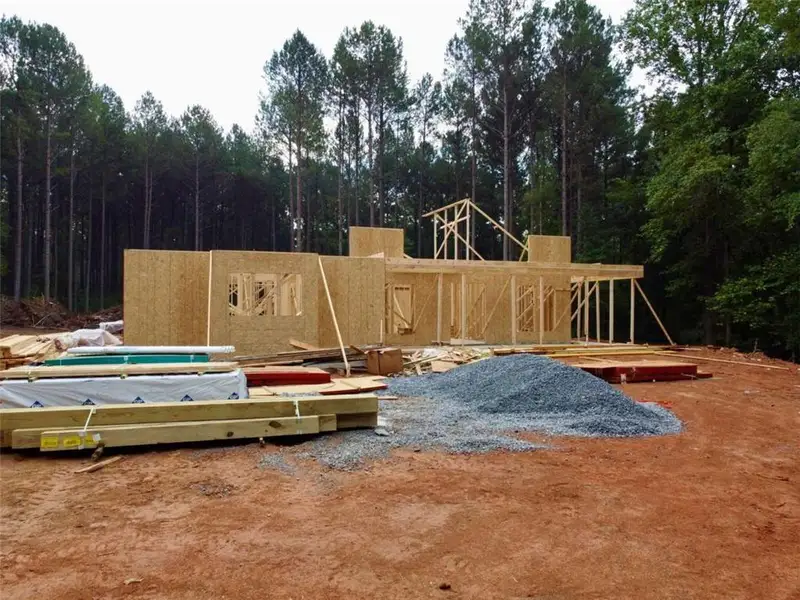 In-progress construction of a new home in , Madison, GA (Image 7).