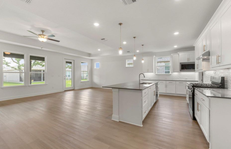 Spacious, unfurnished interior of a new home in Sun City Texas, Georgetown (Image 28). Spacious, unfurnished interior of a new home in Sun City Texas, Georgetown (Image 28).