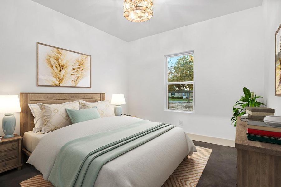 Guest Bedroom shown with Virtual Staging