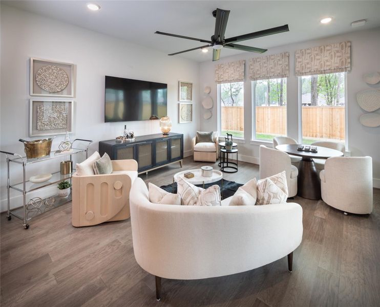 Furnished interior view inside a new home in The Highlands, Porter (Image 6).