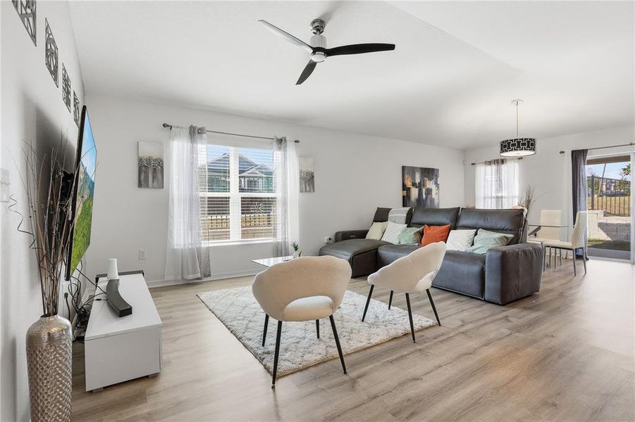 Furnished interior view inside a new home in Bellaviva I at Westside, Davenport (Image 33).