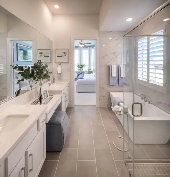 Representative Primary Bathroom - some options shown