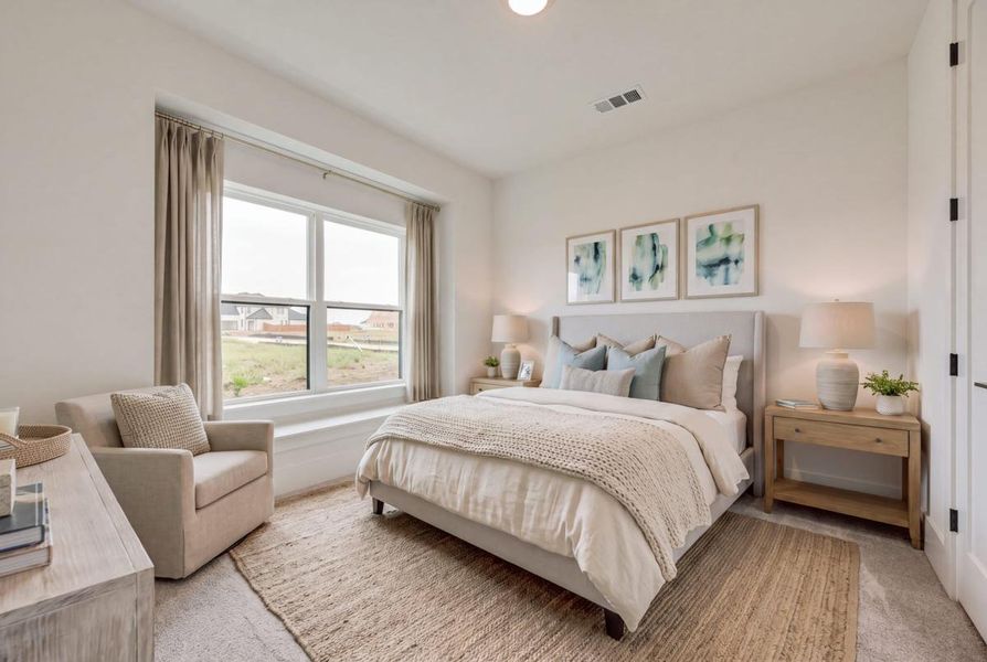 Furnished interior view inside a new home in Park Place, Prosper (Image 36).