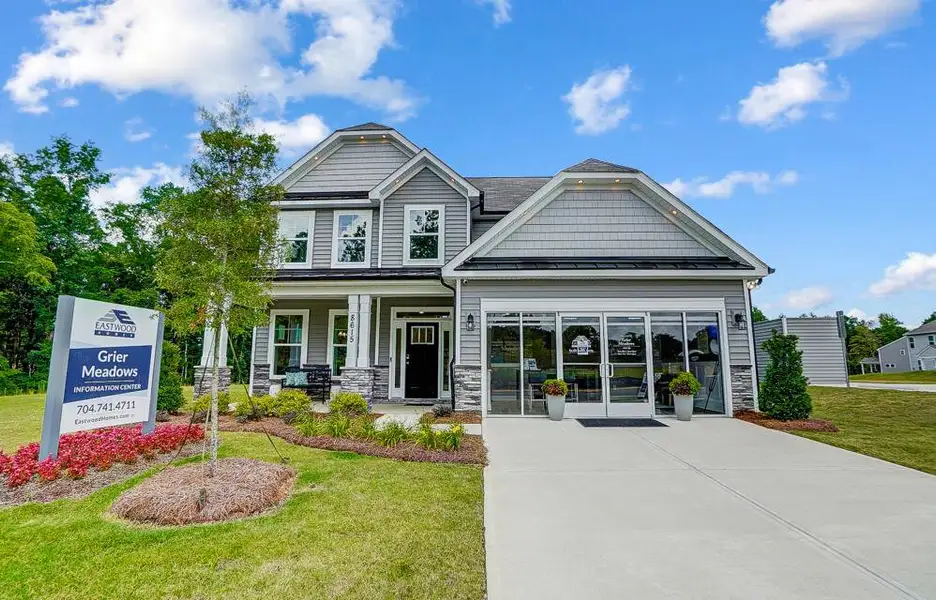 Representative exterior photo of a completed home built from the Cypress by Eastwood Homes in Secrest Meadows, Monroe, NC (Image 2).