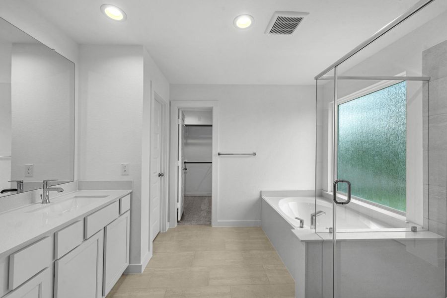 Furnished interior view inside a new home in Cypresswood Landing, Humble (Image 7).