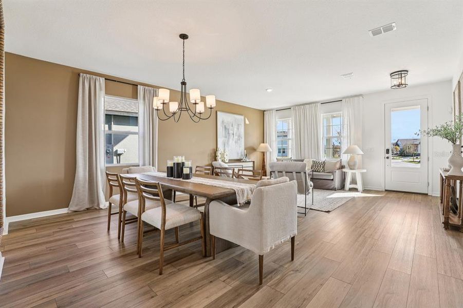 Furnished interior view inside a new home in Hawks Run, Kissimmee (Image 37).