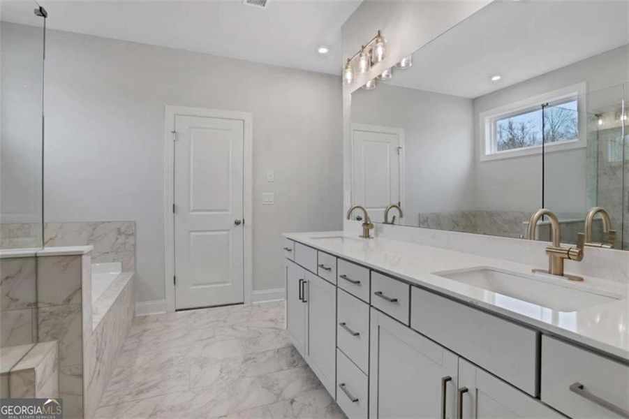 Furnished interior view inside a new home in The Paddocks at Doc Hughes, Buford (Image 31).