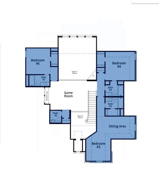 2D floor plan layout of this home in Two Step Farm: 60ft. lots, Montgomery, TX (Image 4). 2D floor plan layout of this home in Two Step Farm: 60ft. lots, Montgomery, TX (Image 4).