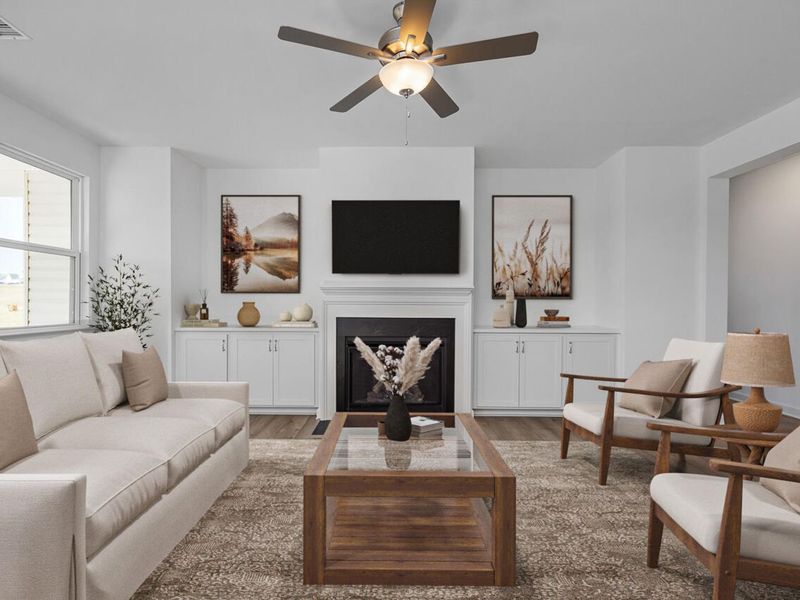 Furnished interior view inside a new home in Tobacco Road, Angier (Image 6).