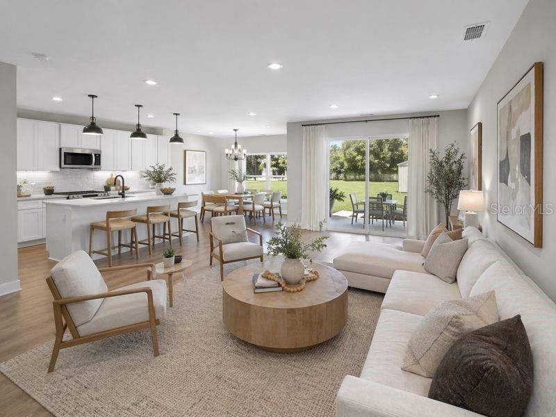 Furnished interior view inside a new home in , Dunnellon (Image 11).