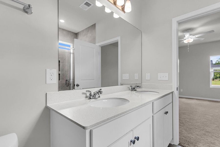 Furnished interior view inside a new home in Fairway Woods at Wyboo, Manning (Image 6).