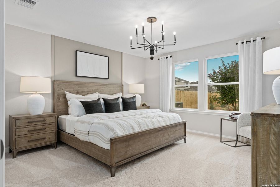 Furnished interior view inside a new home in Meadows at Clear Springs, New Braunfels (Image 23).