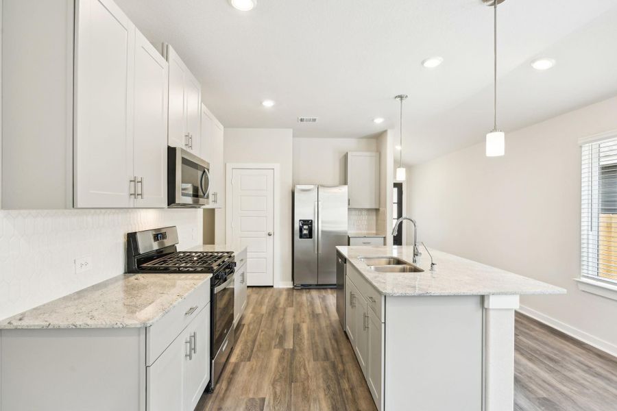 Photo is not of the actual home but is an inspirational photo of builder’s model home and may depict options, furnishings, and/or decorator features that are not included.