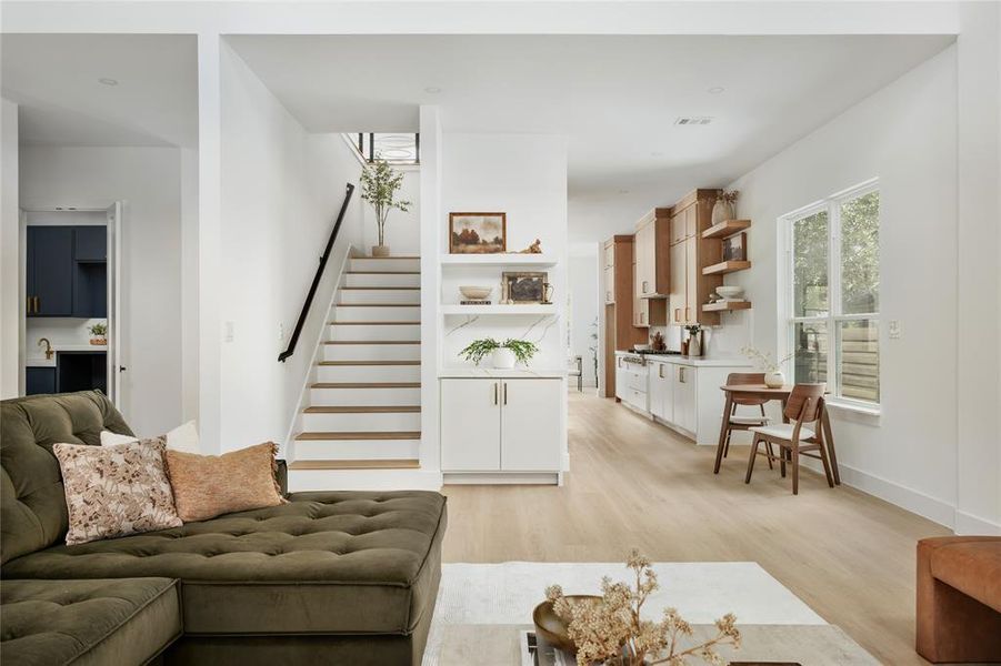 Furnished interior view inside a new home in , Dallas (Image 6). Furnished interior view inside a new home in , Dallas (Image 6).