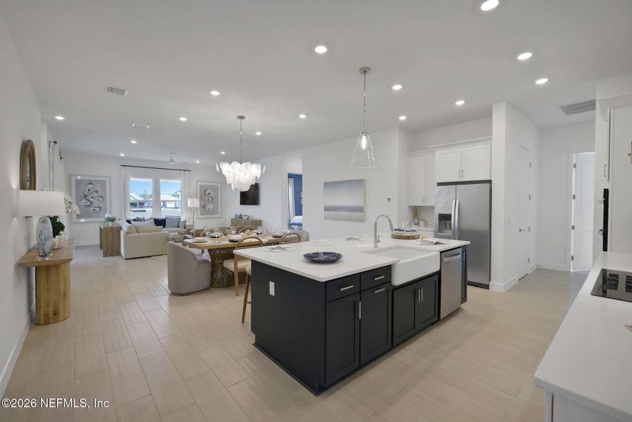 Furnished interior view inside a new home in , Flagler Beach (Image 12).