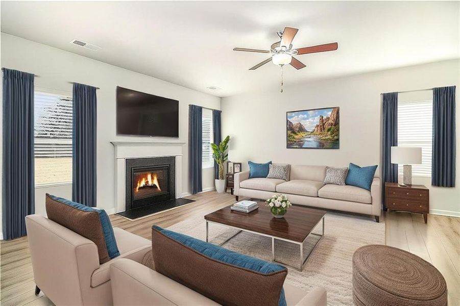 Furnished interior view inside a new home in , Monroe (Image 8). Furnished interior view inside a new home in , Monroe (Image 8).