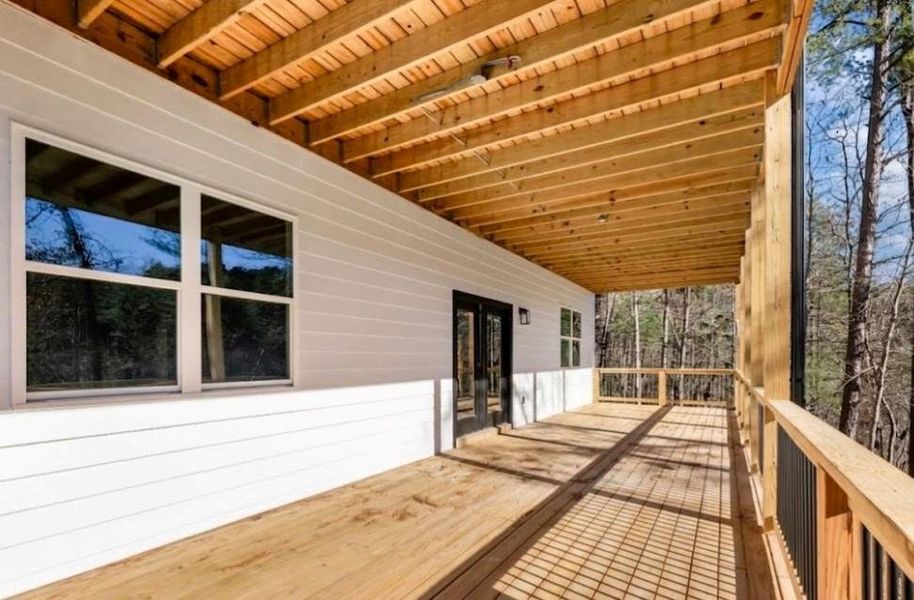Exterior details and patio area of a home in , Helen (Image 18).