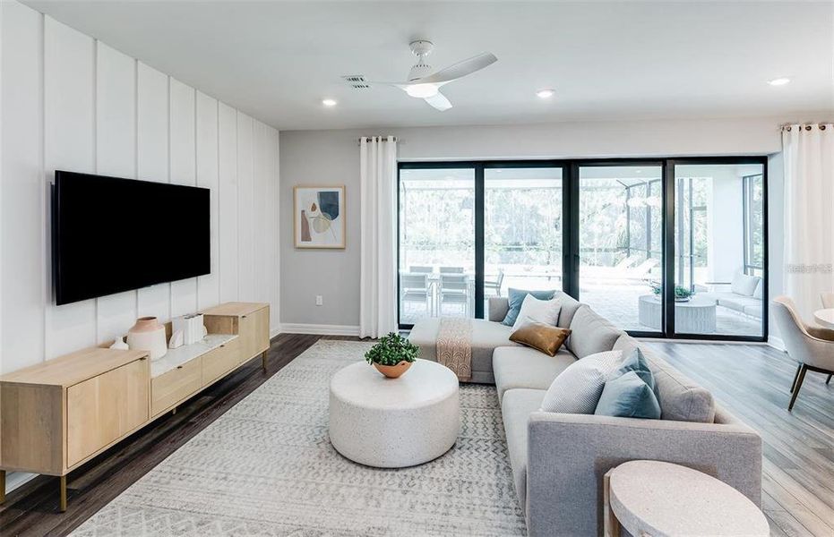 Furnished interior view inside a new home in Grandura, Sarasota (Image 12).