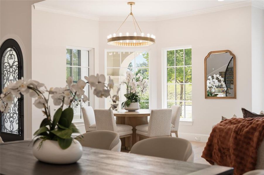 Furnished interior view inside a new home in , Flower Mound (Image 10).