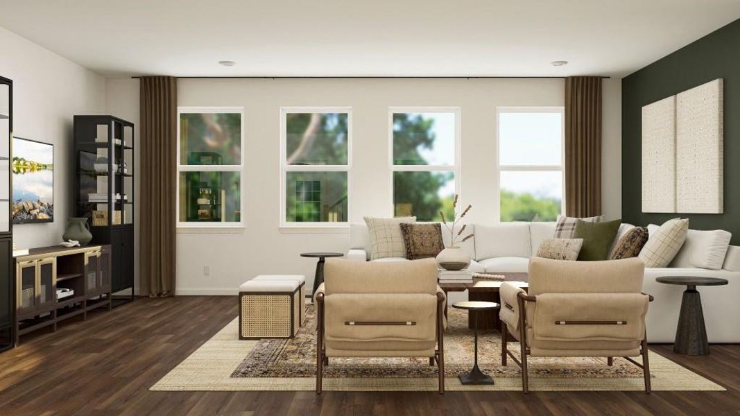 Furnished interior view inside a new home in Deer Valley, Canton (Image 10).