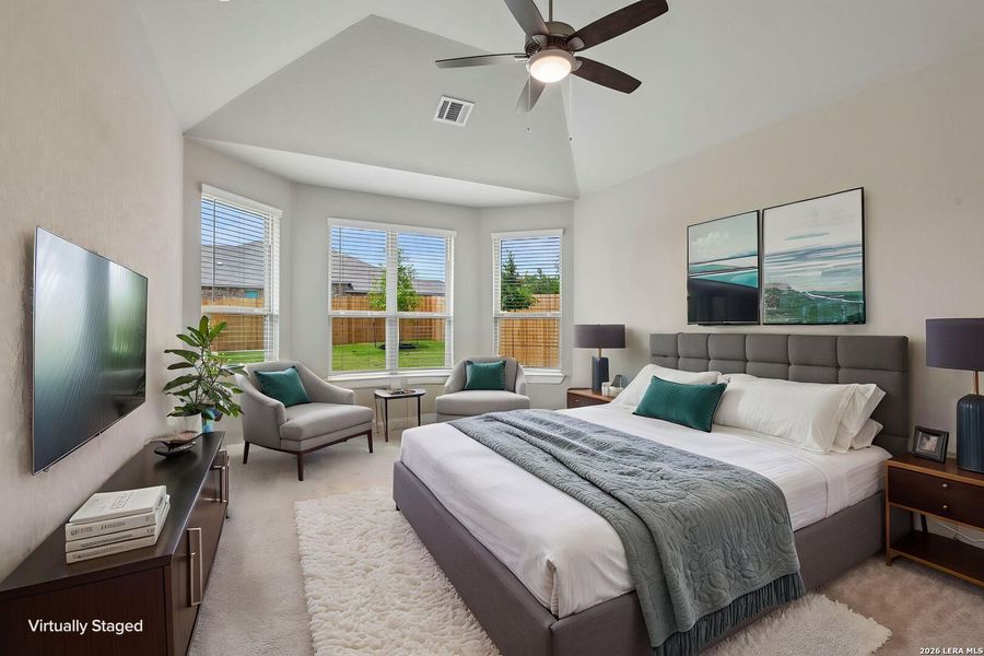 Furnished interior view inside a new home in Fox Falls, Boerne (Image 7). Furnished interior view inside a new home in Fox Falls, Boerne (Image 7).