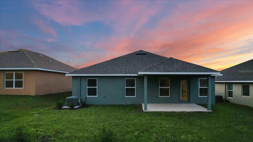 Front exterior of a new home in Twisted Oaks, Beverly Hills, FL, highlighting curb appeal (Image 24).