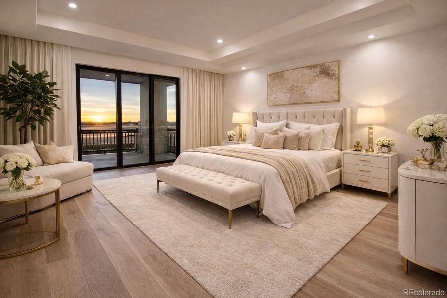 Furnished interior view inside a new home in , Keenesburg (Image 13).