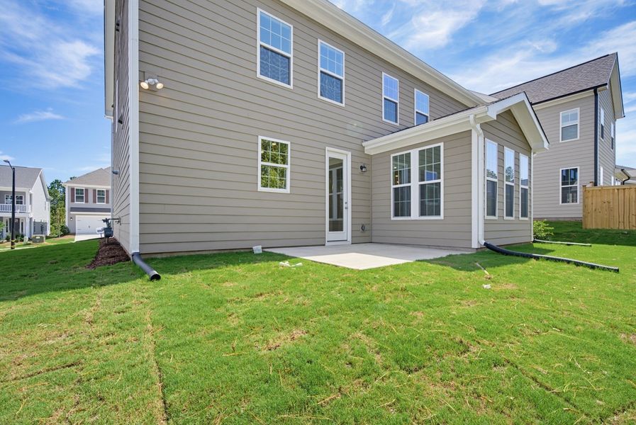 Exterior details and patio area of a home in Sweetbrier, Durham (Image 18).