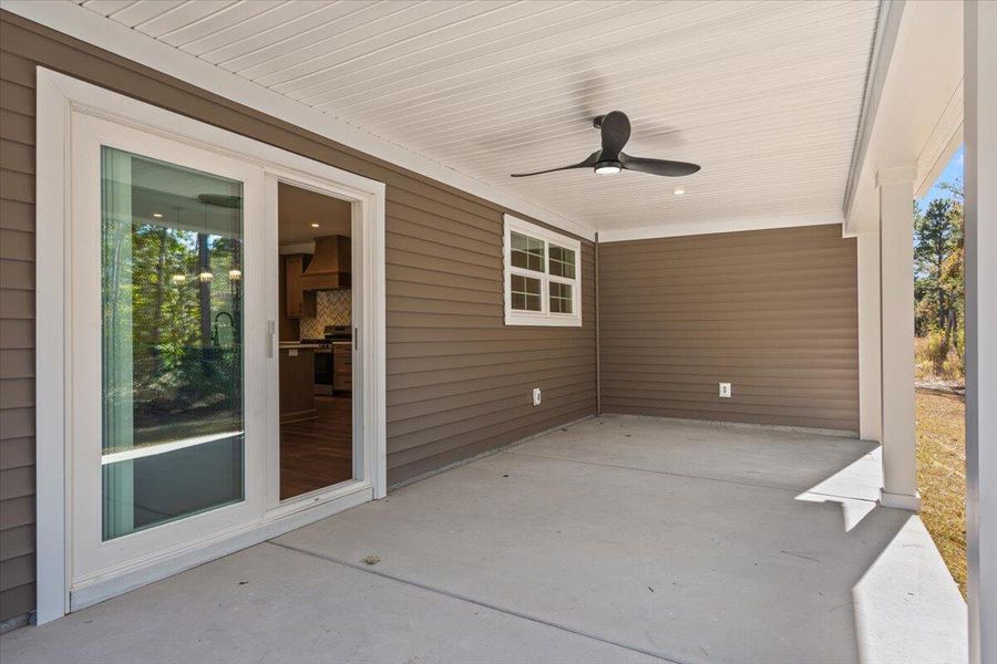 Exterior details and patio area of a home in , Awendaw (Image 27). Exterior details and patio area of a home in , Awendaw (Image 27).
