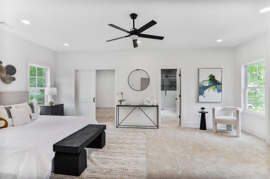 Furnished interior view inside a new home in , Atlanta (Image 10).