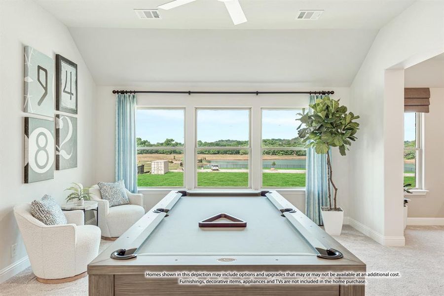 Furnished interior view inside a new home in Hulen Trails, Fort Worth (Image 26). Furnished interior view inside a new home in Hulen Trails, Fort Worth (Image 26).
