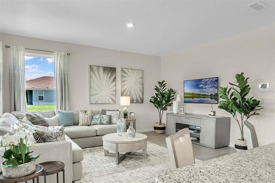 Furnished interior view inside a new home in Harmony West, St. Cloud (Image 44). Furnished interior view inside a new home in Harmony West, St. Cloud (Image 44).