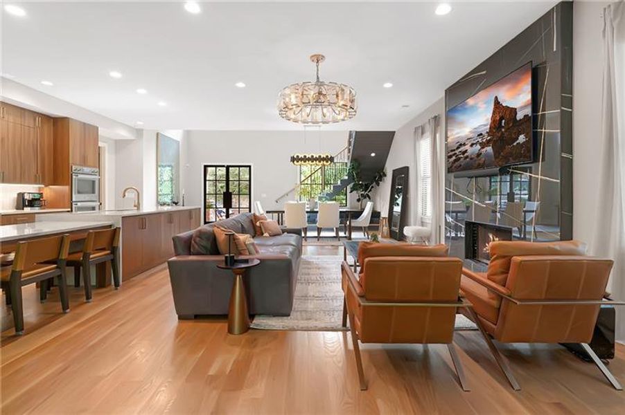 Furnished interior view inside a new home in , Atlanta (Image 11).